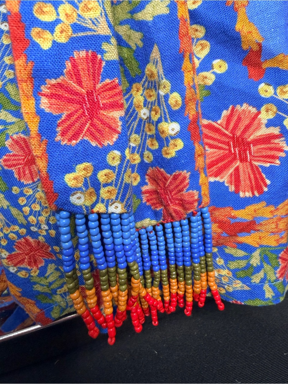 NWT | FARM Rio | Blue Multi Floral Tie-Waist Romper - Picture 4 of 11